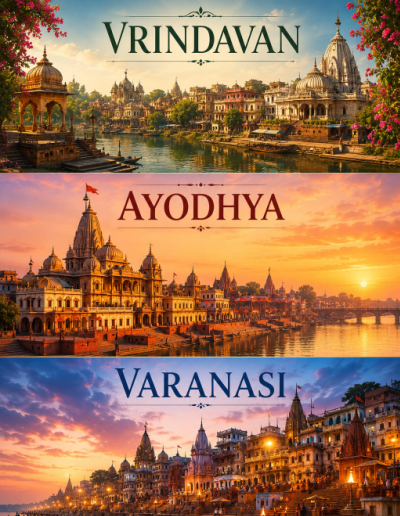 Spiritual triangle of India